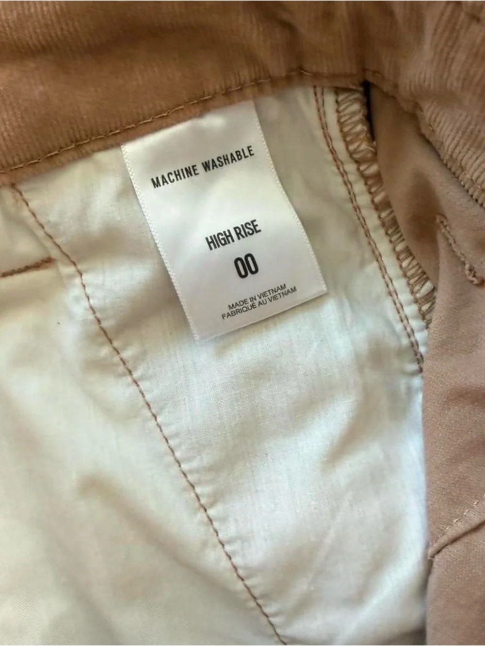 Express Beige Corduroy Skirt